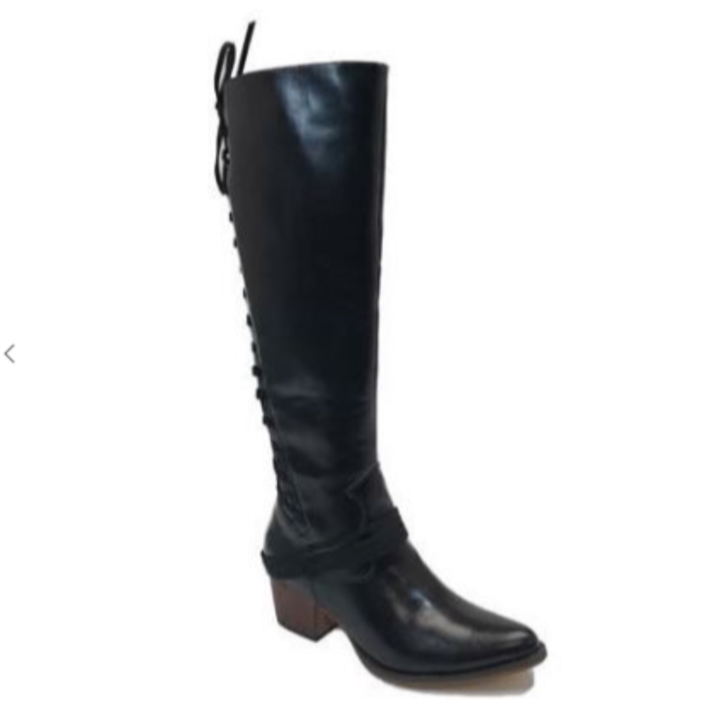 Tall tie upriding boots
